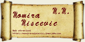 Momira Miščević vizit kartica